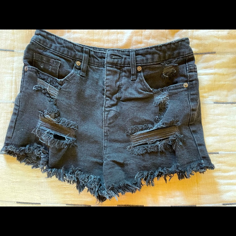 Black Hi-Rise Shorts Never worn!
